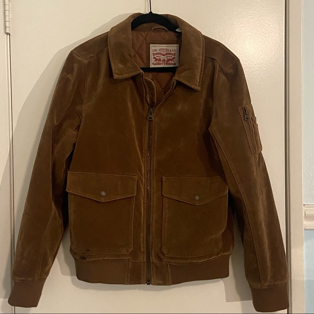 Brown Levi’s Suade Trucker Jacket, Small